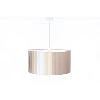 Lustre em cabo STRIPES 1xE27/60W/230V, diâmetro 60 cm, bege