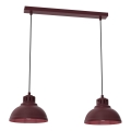 Lustre em cabo SVEN 2xE27/15W/230V bordô