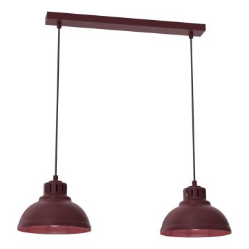 Lustre em cabo SVEN 2xE27/15W/230V bordô