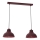 Lustre em cabo SVEN 2xE27/15W/230V bordô
