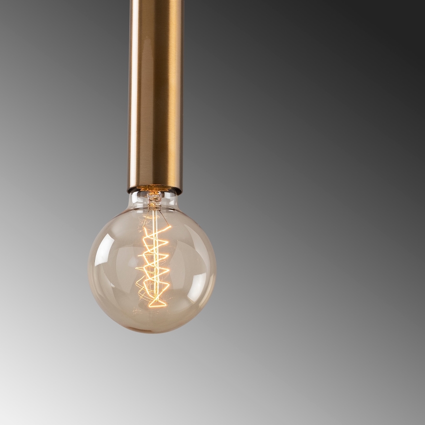 Lustre em cabo TEMPO 1xE27/40W/230V dourado