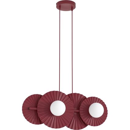 Lustre em cabo UMBRA 4xG9/8W/230V, vermelho