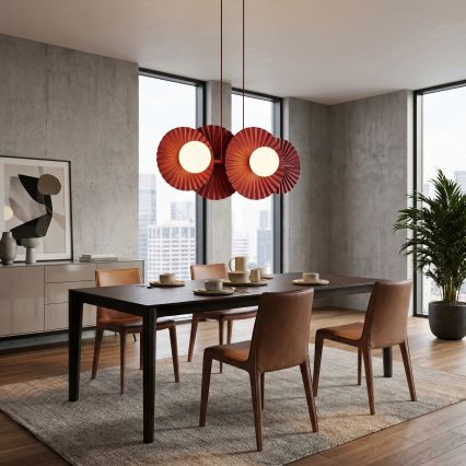 Lustre em cabo UMBRA 4xG9/8W/230V, vermelho