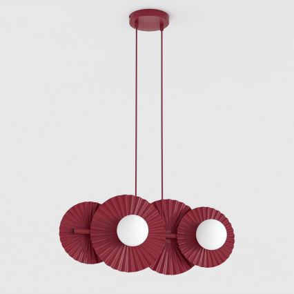 Lustre em cabo UMBRA 4xG9/8W/230V, vermelho