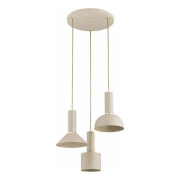 Lustre em cabo VANTI 3xE27/15W/230V bege