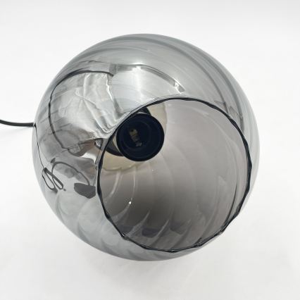 Lustre em cabo VELLO 1xE27/15W/230V preto/rosa fumê/bege/preto