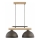 Lustre em cabo VERTA 2xE27/15W/230V castanho/bege