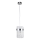 Lustre em cabo VETRO 1xE14/10W/230V cromado brilhante