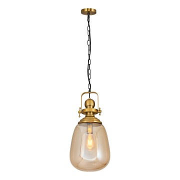 Lustre em corrente BOTTLE 1xE27/40W/230V dourado