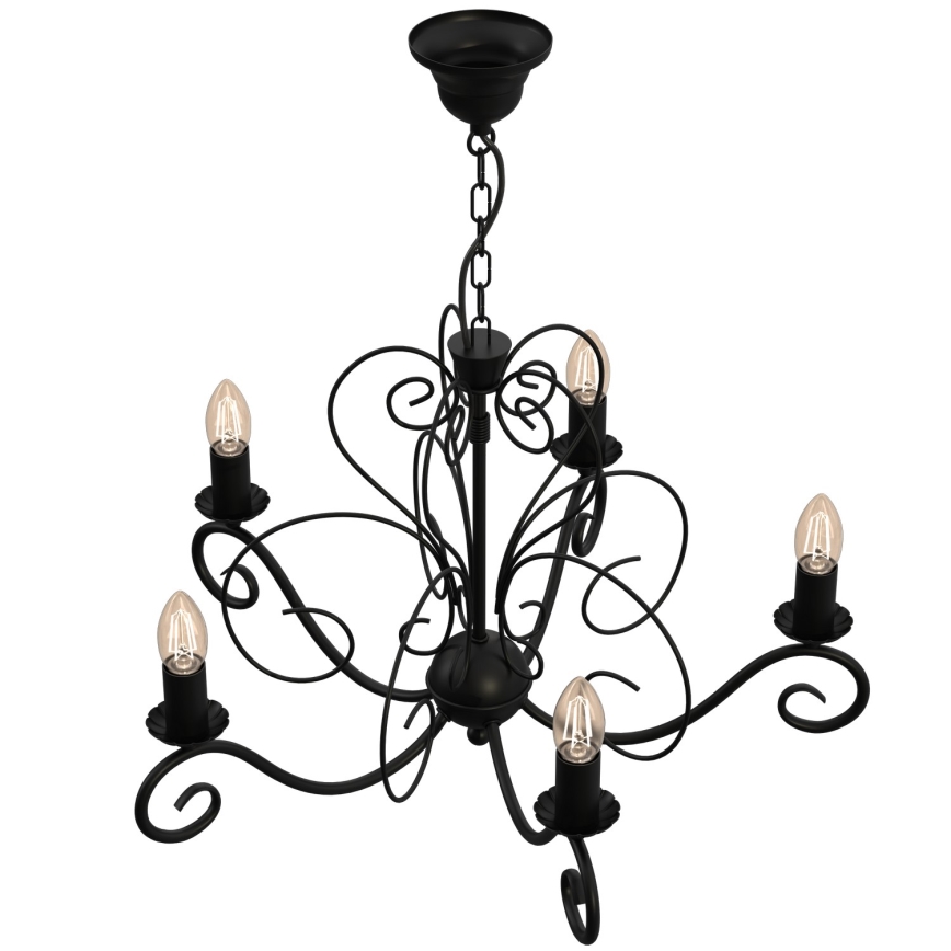 Candeeiro de teto com corrente MAURO 5xE14/60W/230V