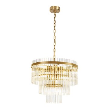 Lustre em corrente SABRINA 7xE14/40W/230V dourado