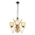 Lustre em corrente VARANA 3xE27/40W/230V preto/dourado