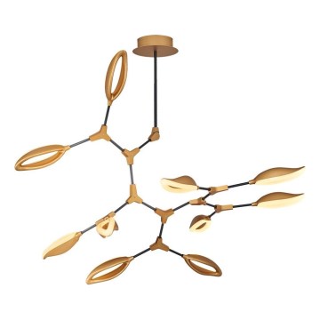 Lustre em haste ASTI 10xLED/7W/230V 3000K dourado