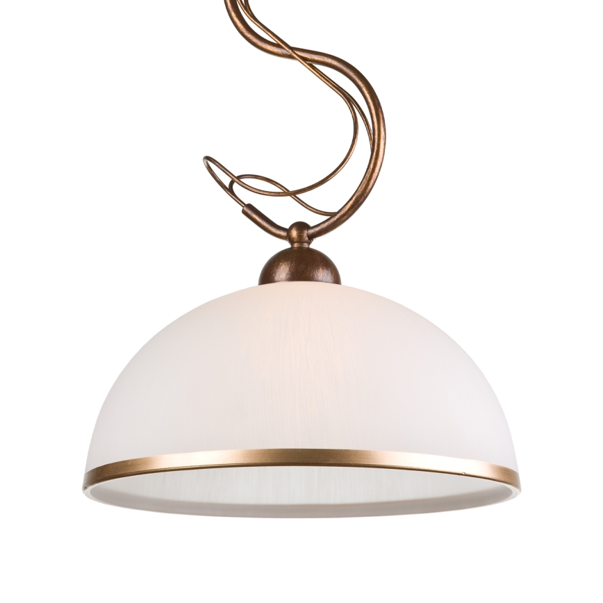 Lustre em haste COBRA 1x E27/60W/230V Ø 30 cm bronze/patina