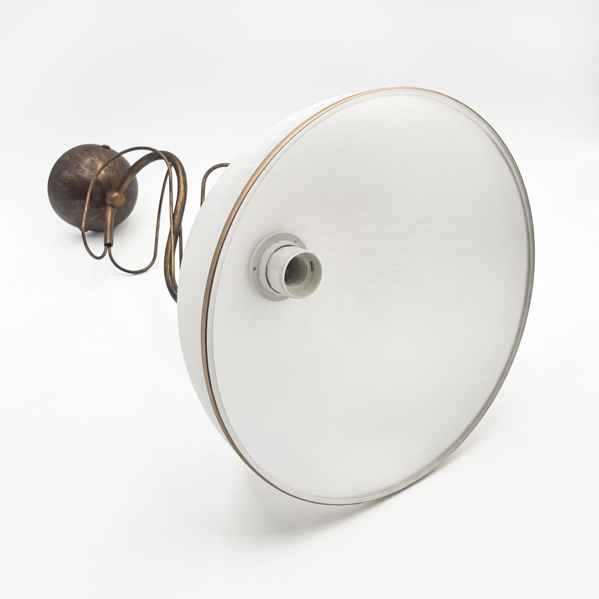 Lustre em haste COBRA 1x E27/60W/230V Ø 30 cm bronze/patina