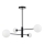 Lustre em haste DORADO 4xG9/40W/230V preto