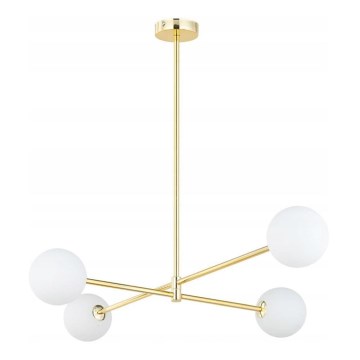 Lustre em haste SARIUS 4xG9/6W/230V dourado