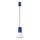 Lustre ESTRIA suspenso por cabo 1x E14/10W/230V, diâmetro 14 cm, azul