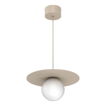 Lustre FLAT em cabo 1xE27/15W/230V bege