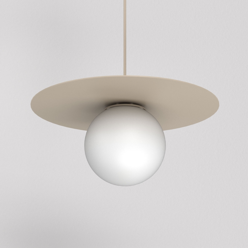 Lustre FLAT em cabo 1xE27/15W/230V bege