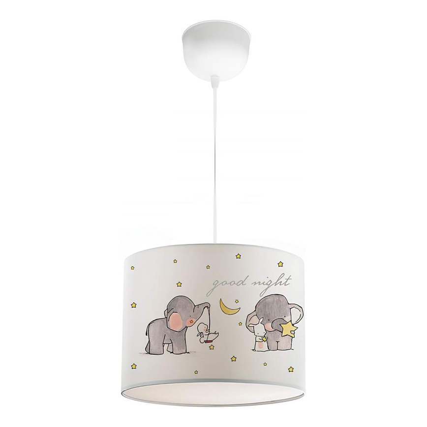 Lustre infantil CANDY 1xE27/40W/230V branco/bege