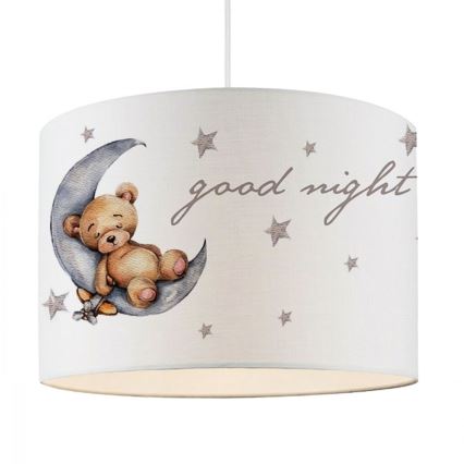Lustre infantil CANDY 1xE27/40W/230V branco/castanho