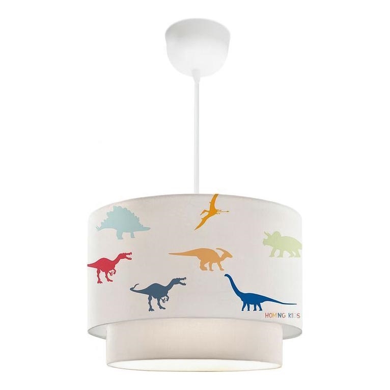 Lustre infantil CANDY 1xE27/40W/230V branco/multicolorido