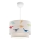 Lustre infantil CANDY 1xE27/40W/230V branco/multicolorido