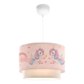 Lustre infantil CANDY 1xE27/40W/230V rosa