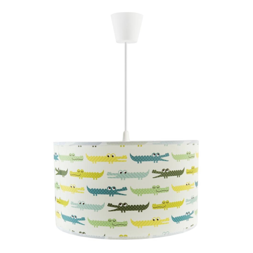 Lustre infantil de cabo CROCODILES 1xE27/60W/230V