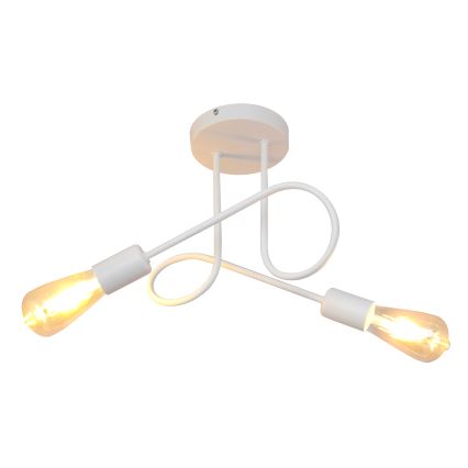 Lustre de teto infantil OXFORD 2xE27/15W/230V branco