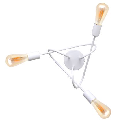 Lustre de teto infantil OXFORD 3xE27/15W/230V branco