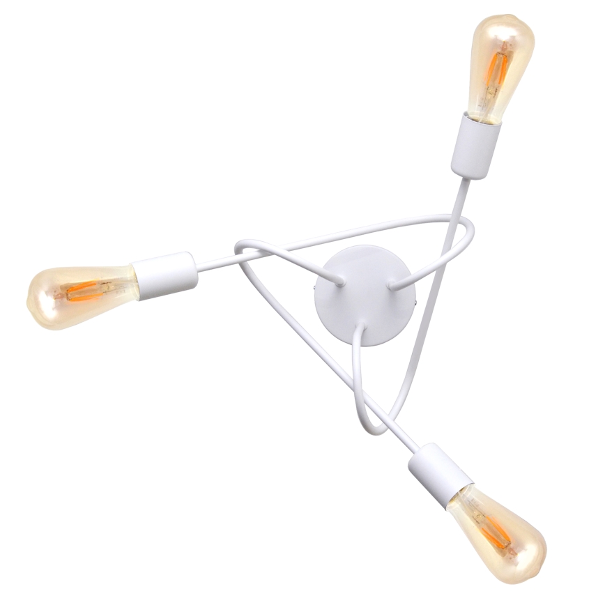 Lustre de teto infantil OXFORD 3xE27/15W/230V branco