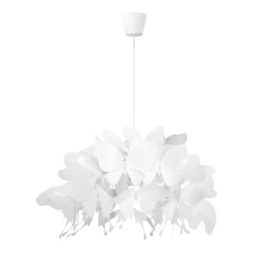 Lustre infantil FARFALLA 1xE27/60W/230V branco