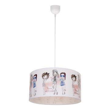 Lustre infantil GIRLS VIBES 1xE27/60W/230V, diâmetro 40 cm para meninas