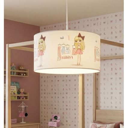 Lustre infantil GIRLS VIBES 1xE27/60W/230V Ø 40 cm Adoro moda