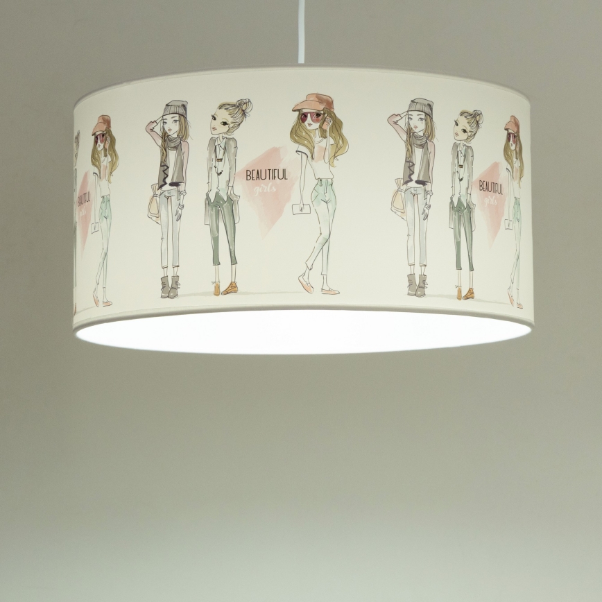 Lustre infantil GIRLS VIBES 1xE27/60W/230V Ø 40 cm para meninas