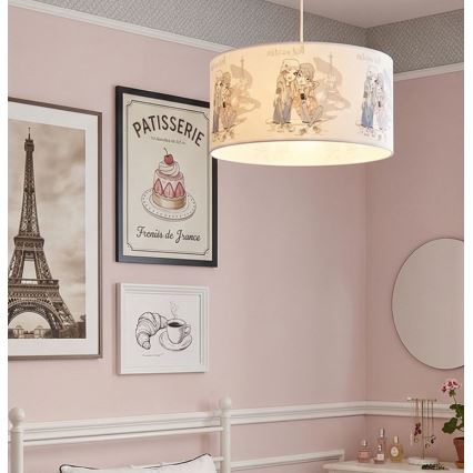 Lustre infantil GIRLS VIBES 1xE27/60W/230V Ø 40 cm Paris