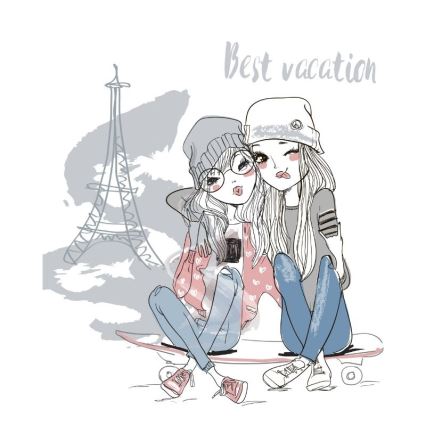 Lustre infantil GIRLS VIBES 1xE27/60W/230V Ø 40 cm Paris