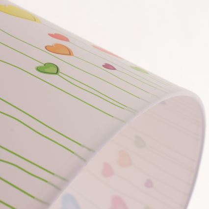 Lustre infantil de teto com cabo HEARTS 1xE27/60W/230V