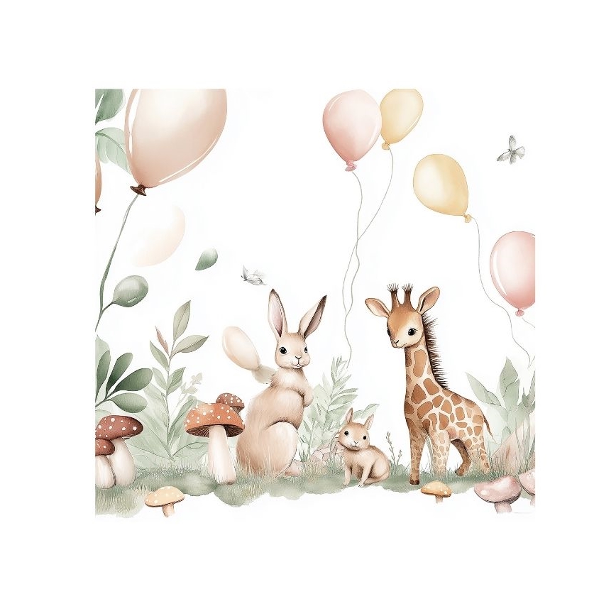Lustre infantil KIDS ROOM 1xE27/60W/230V, diâmetro 40 cm, com design divertido de animais