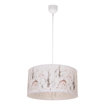 Lustre infantil KIDS ROOM 1xE27/60W/230V diâmetro 40 cm com motivos de animais