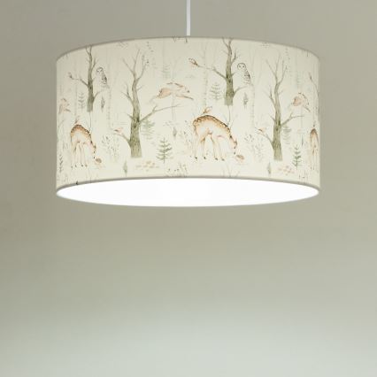 Lustre infantil KIDS ROOM 1xE27/60W/230V diâmetro 40 cm com motivos de animais