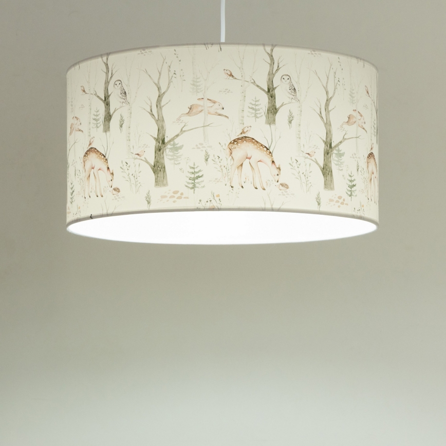 Lustre infantil KIDS ROOM 1xE27/60W/230V diâmetro 40 cm com motivos de animais