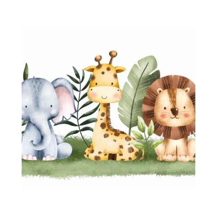 Lustre infantil KIDS ROOM 1xE27/60W/230V, diâmetro 40 cm, tema selva