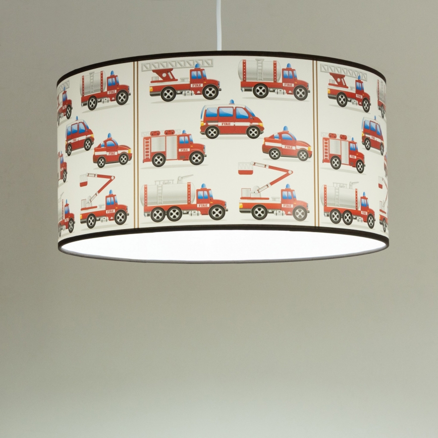 Lustre infantil KIDS ROOM 1xE27/60W/230V Ø 40 cm bombeiros