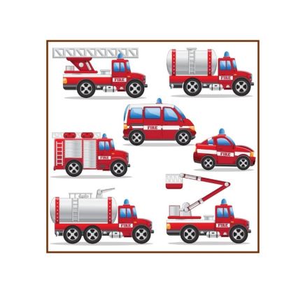 Lustre infantil KIDS ROOM 1xE27/60W/230V Ø 40 cm bombeiros