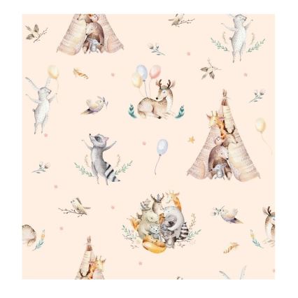 Lustre infantil KIDS ROOM 1xE27/60W/230V Ø 40 cm, com motivos de animais