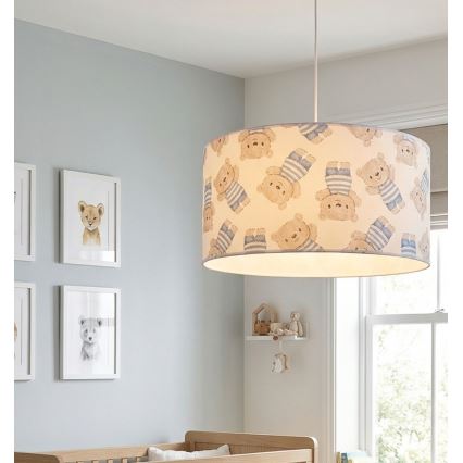 Lustre infantil KIDS ROOM 1xE27/60W/230V Ø 40 cm ursinho