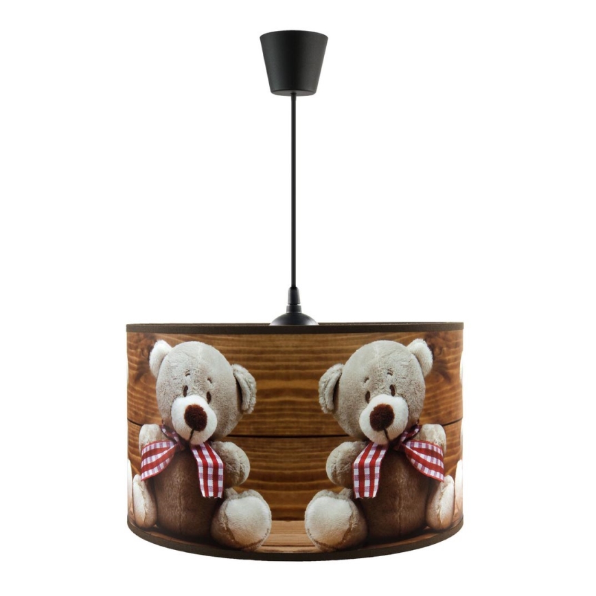 Lustre infantil suspenso com cabo BEARS 1xE27/60W/230V